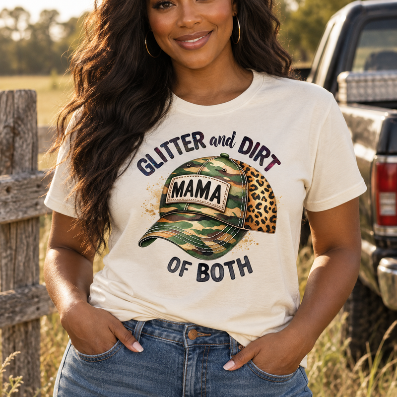 Glitter And Dirt, Mama Of Both - DTF Transfer