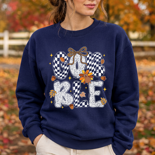 Leopard Bow & Cute Turkey DTF Transfer