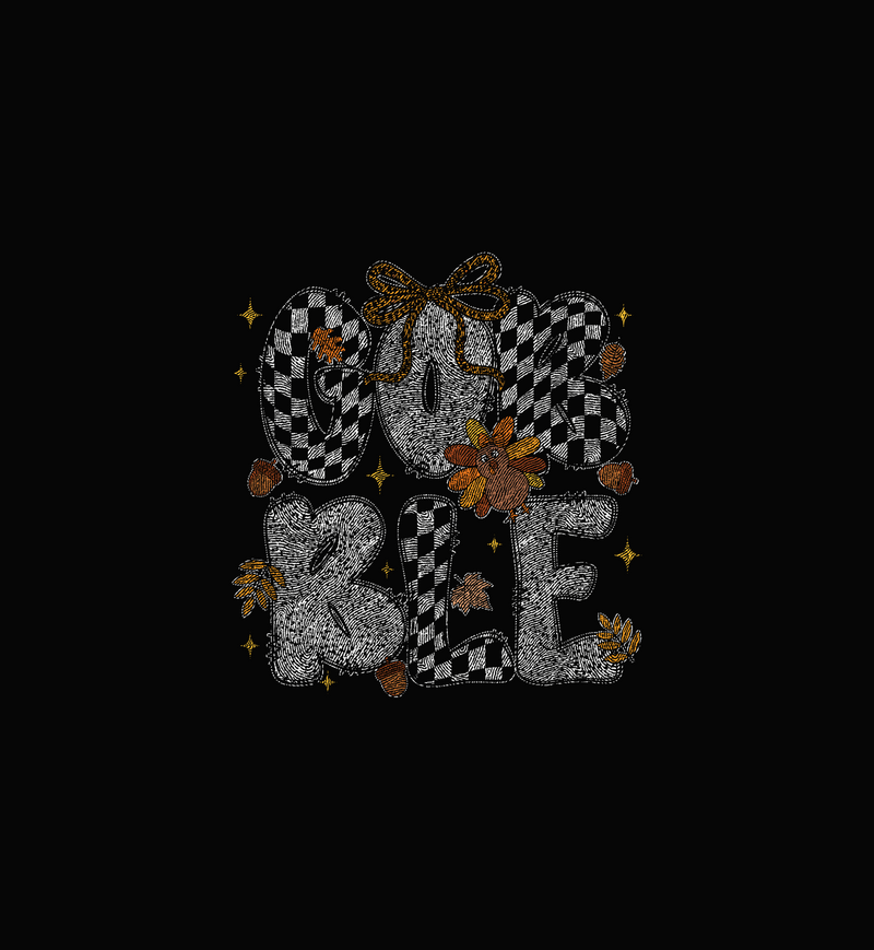 Leopard Bow & Cute Turkey DTF Transfer