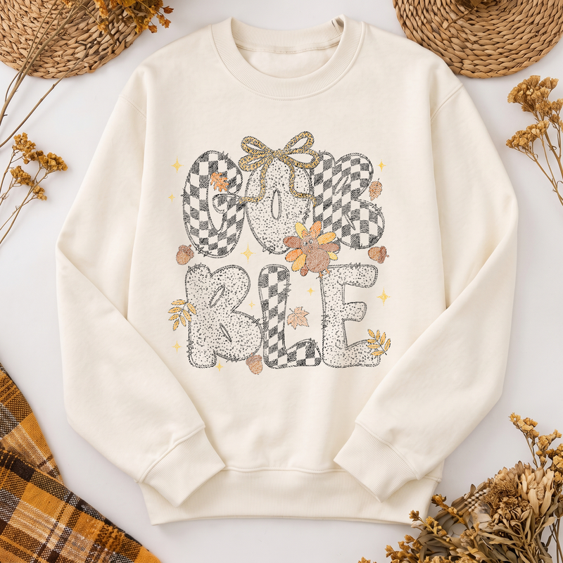 Leopard Bow & Cute Turkey DTF Transfer