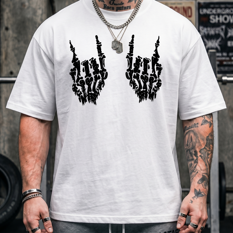 Skeletal Rock Hands - DTF Transfer