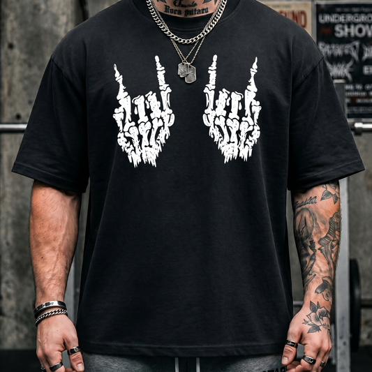 Skeletal Rock Hands - DTF Transfer