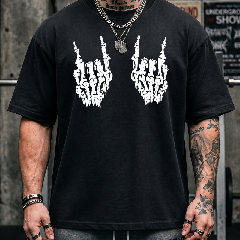 Skeletal Rock Hands - DTF Transfer
