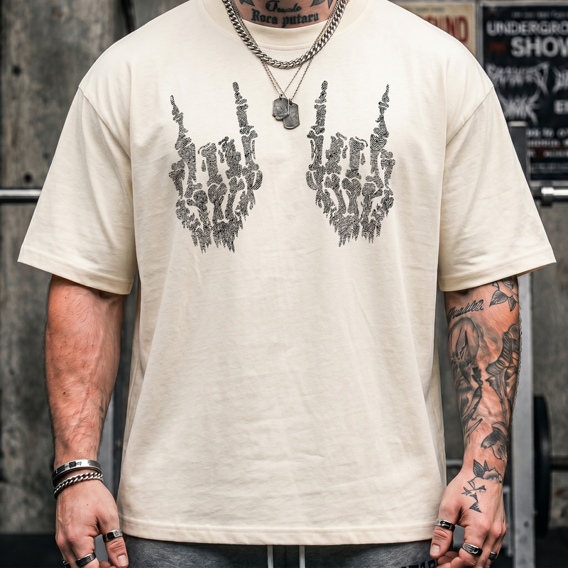 Skeletal Rock Hands - DTF Transfer