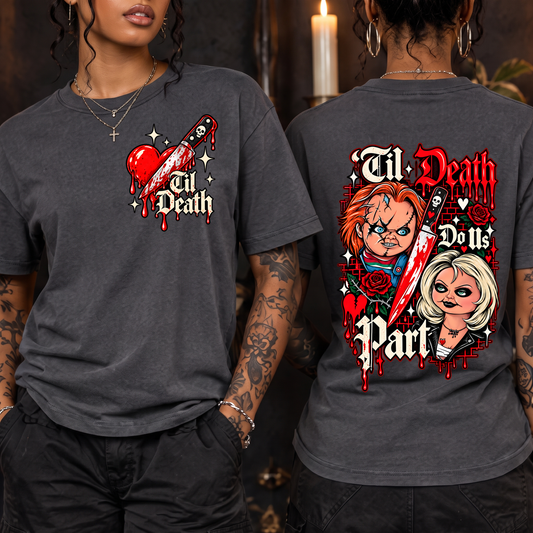 Til Death Do Us Part - Traditional Tattoo Gothic DTF Transfer