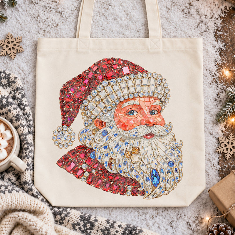 Classic Faux Gemstone Santa - DTF Transfer