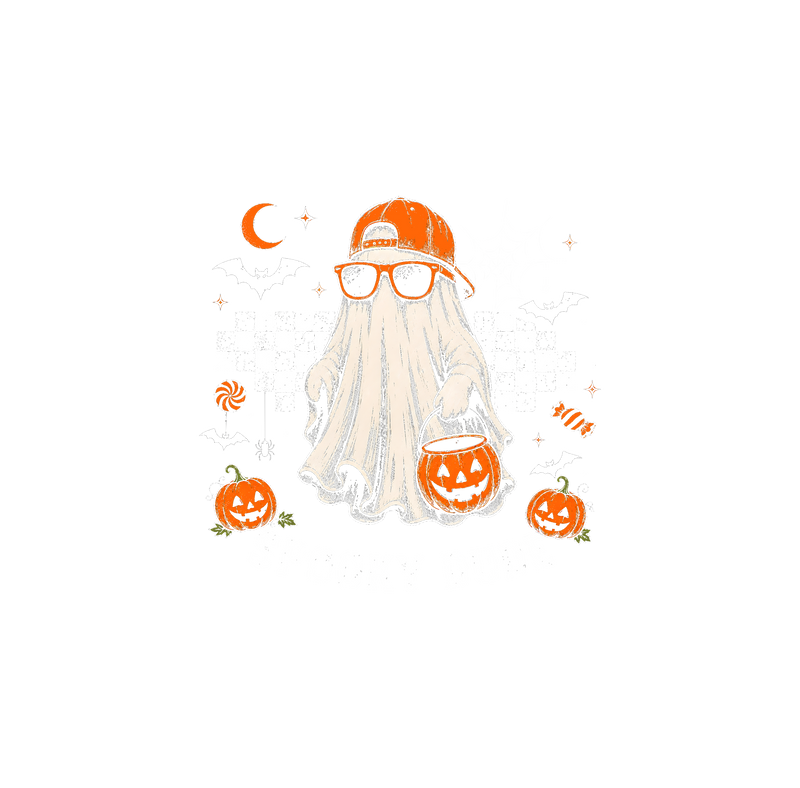 Spooky Dude Checkered Cool Ghost - DTF Transfer