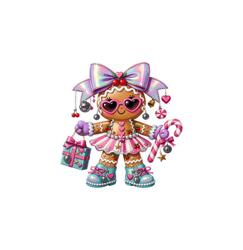 Pastel Disco & Candy Cane - DTF Transfer