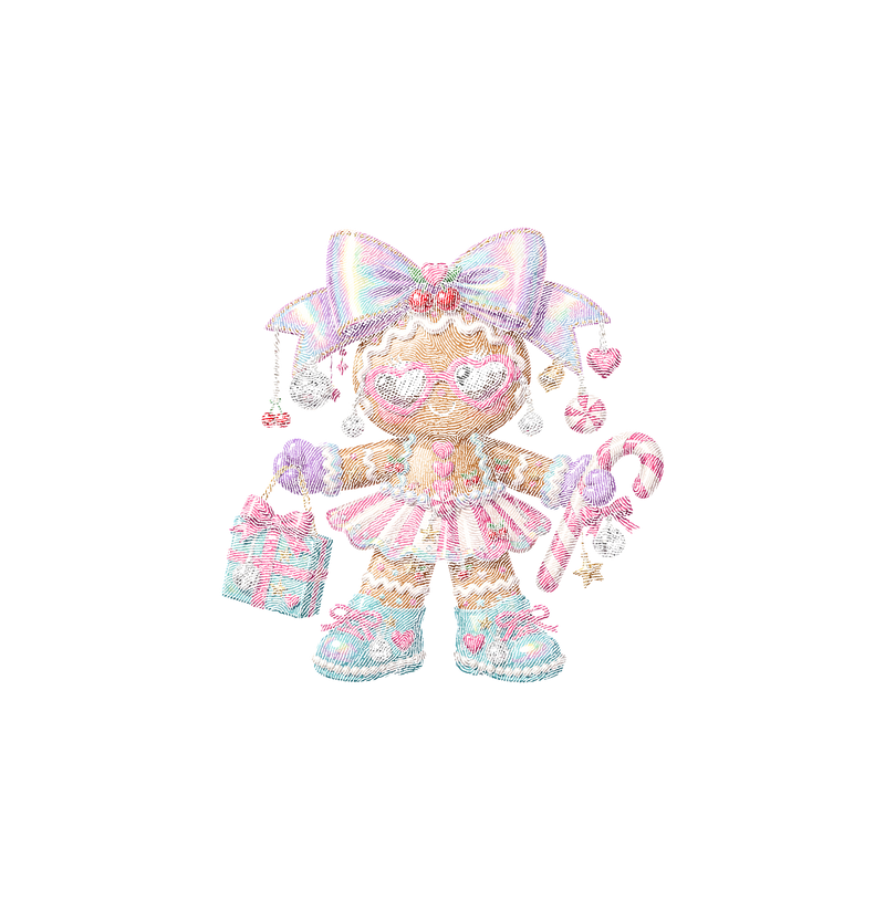 Pastel Disco & Candy Cane - DTF Transfer