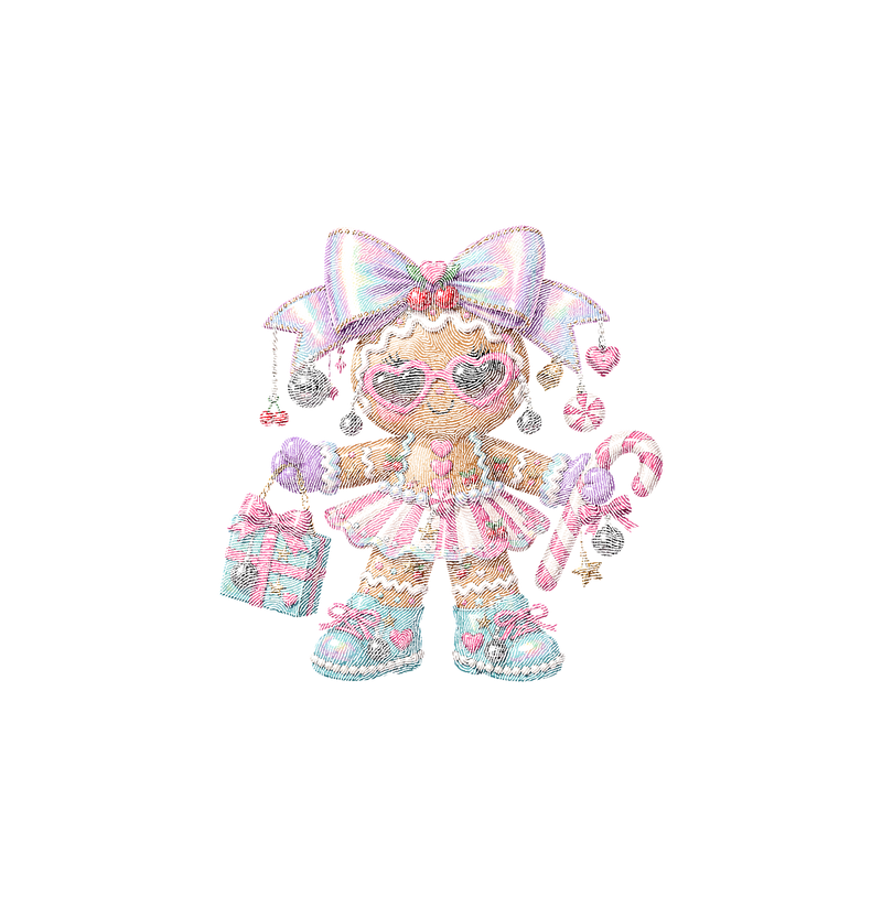 Pastel Disco & Candy Cane - DTF Transfer