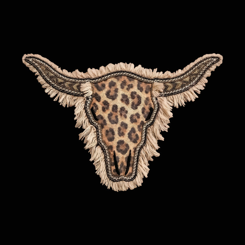 Boho Leopard & Fringe Longhorn - DTF Transfer