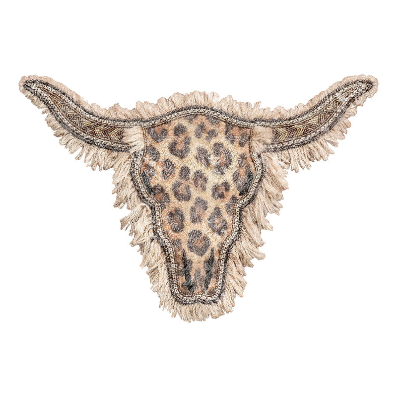 Boho Leopard & Fringe Longhorn - DTF Transfer