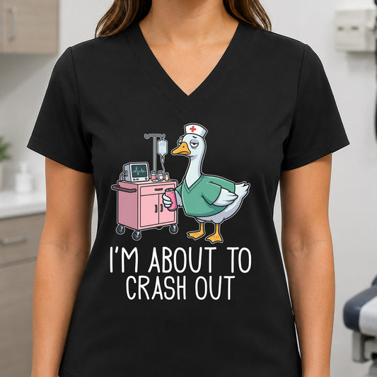 I'm About To Crash Out Nurse Goose - DTF Transfer