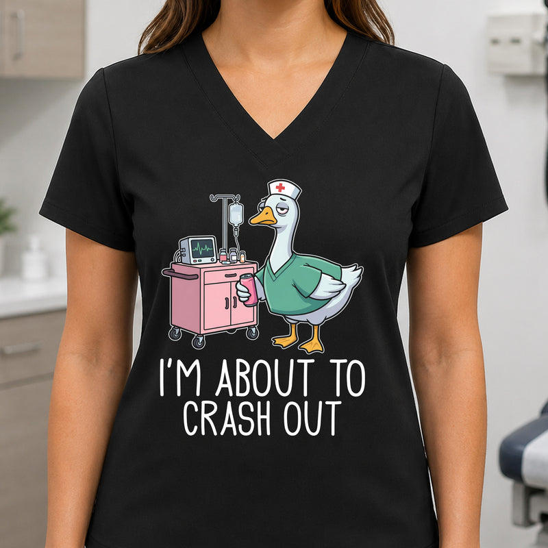 I'm About To Crash Out Nurse Goose - DTF Transfer