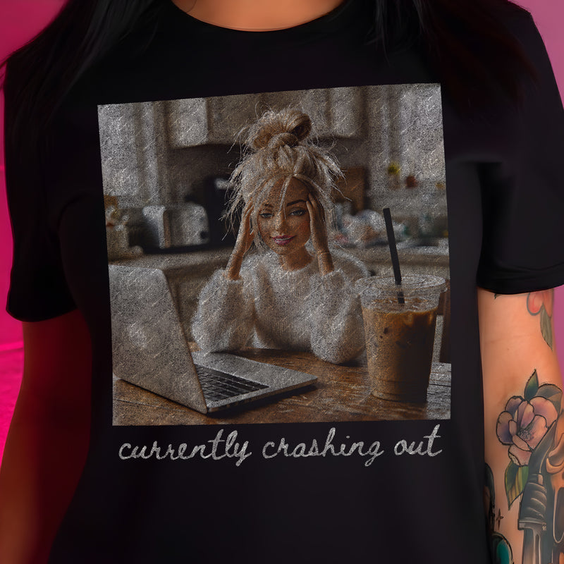 Currently Crashing Out Doll - DTF Transfer