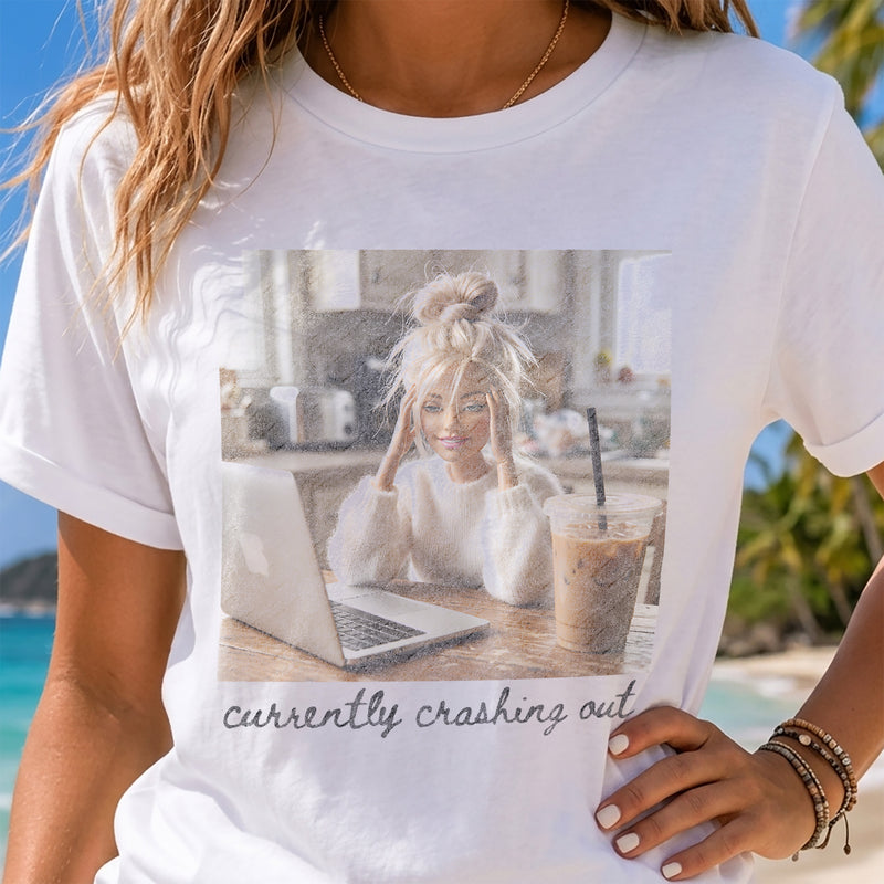 Currently Crashing Out Doll - DTF Transfer