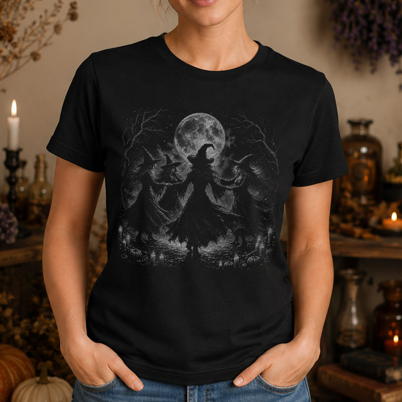 Dancing Witches Coven: Full Moon Ritual Vintage - DTF Transfer