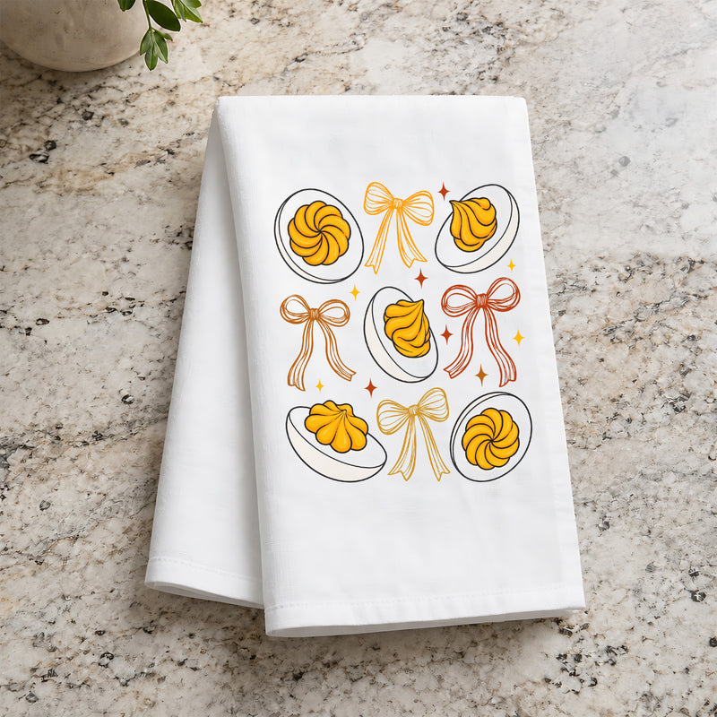 Deviled Eggs & Ribbon Bows Thanksgiving - DTF Transfer