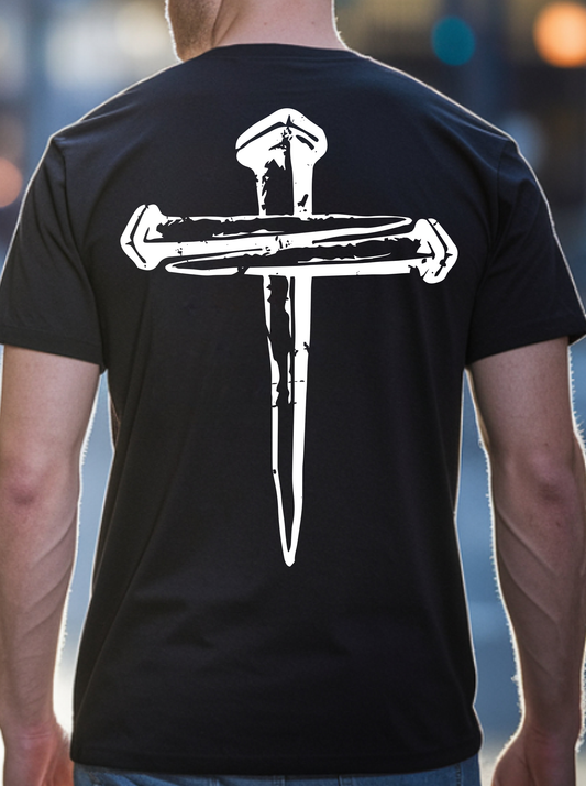 Distressed Nail Cross - DTF Transfer