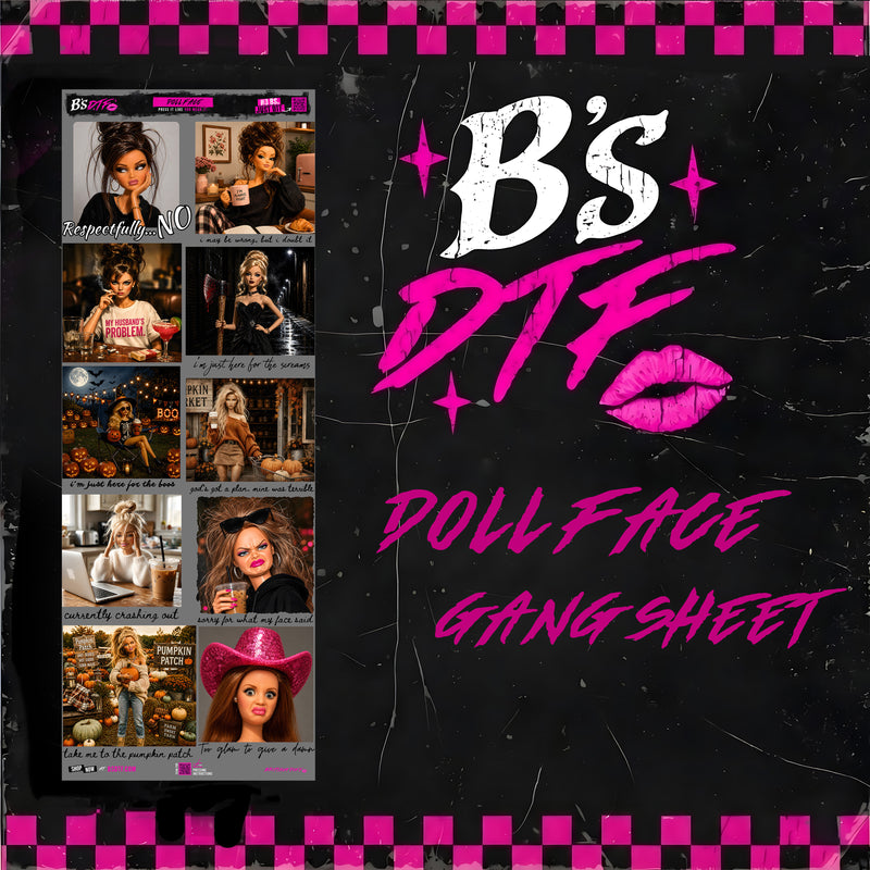 Doll Face Gang Sheet Collection - DTF Transfer