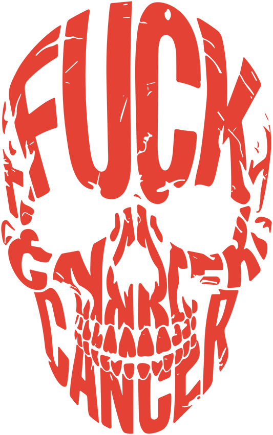 F*ck Cancer Skull - DTF Transfer