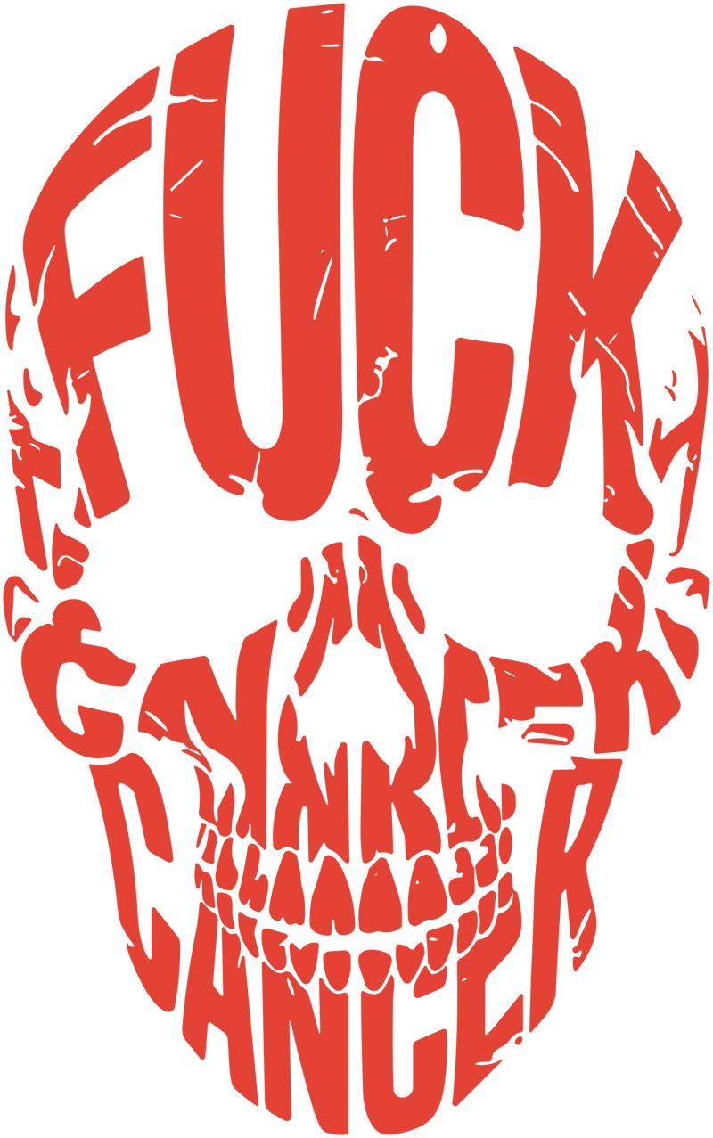 F*ck Cancer Skull - DTF Transfer