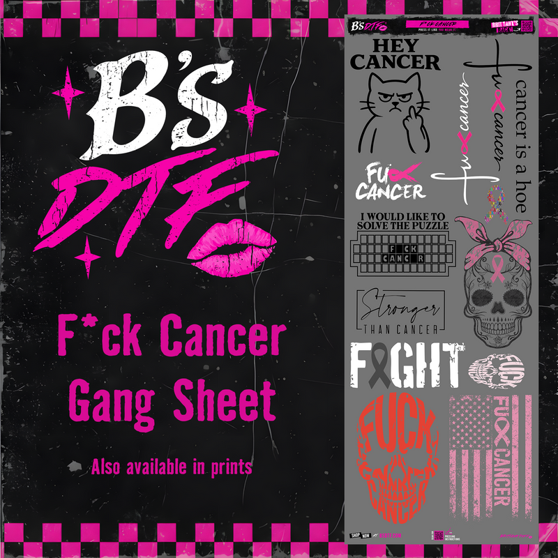 F*ck Cancer Gang Sheet