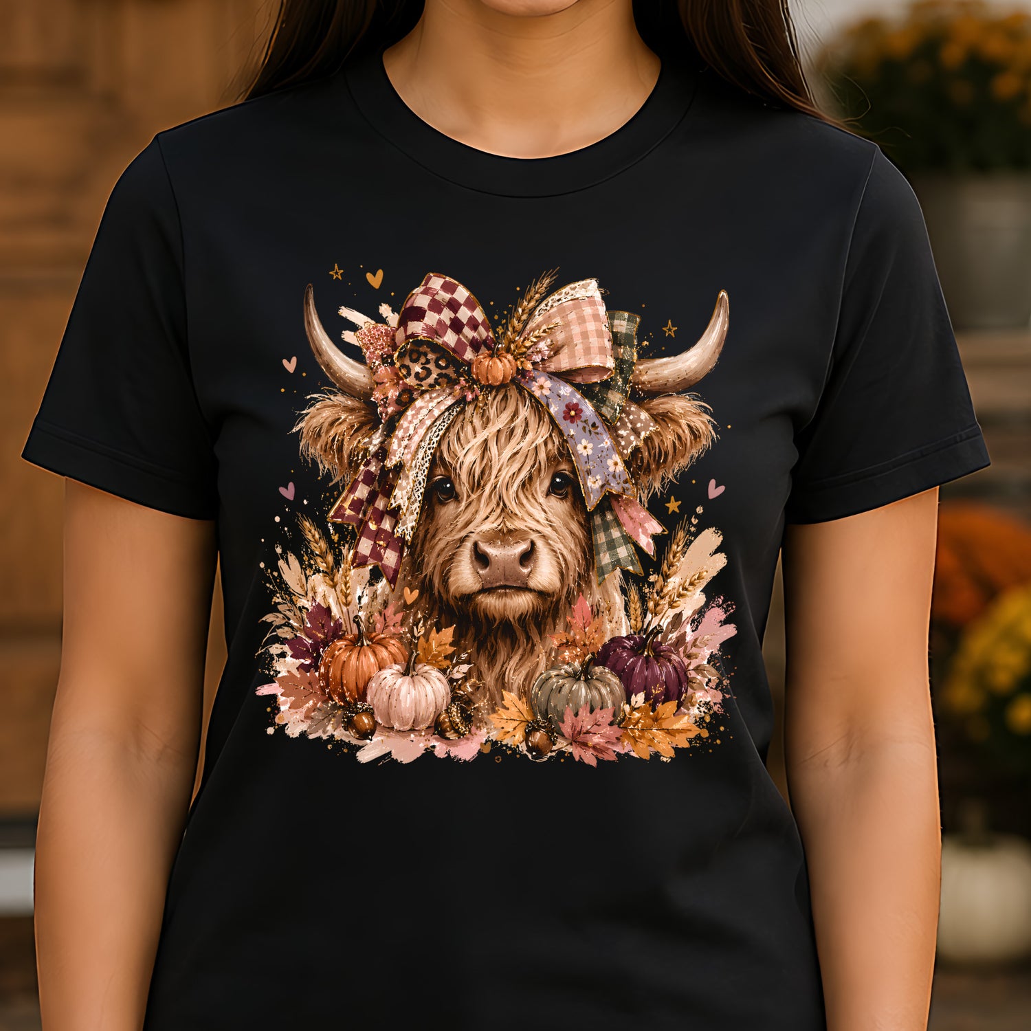 Fall Highland Cow - DTF Transfer