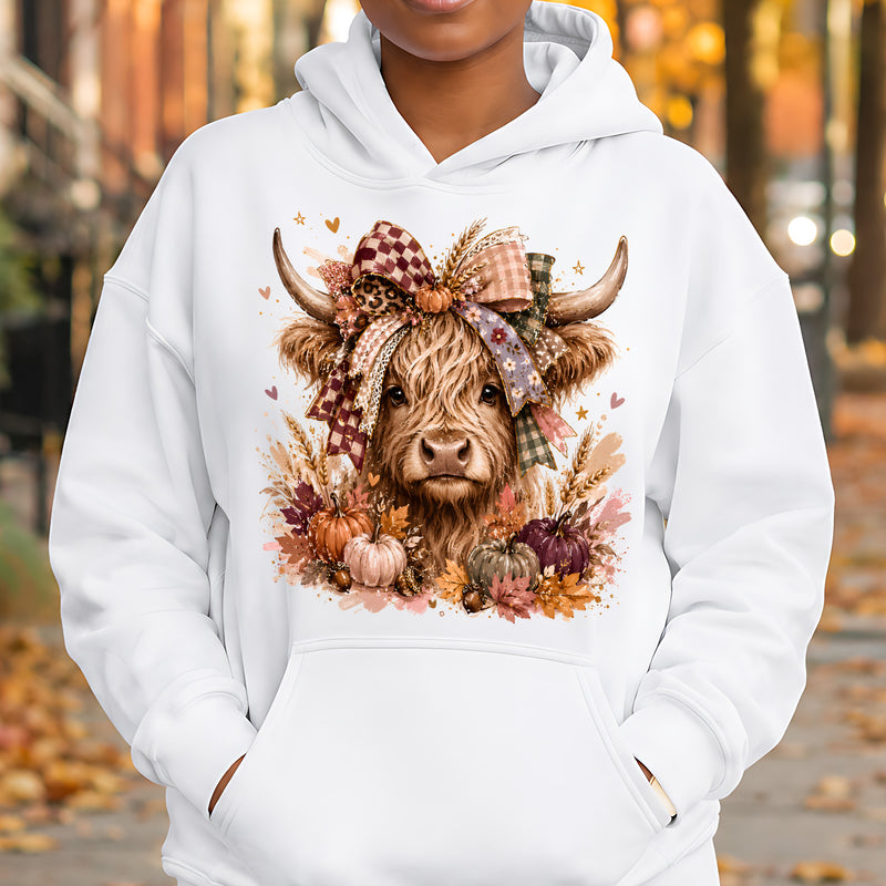 Fall Highland Cow - DTF Transfer