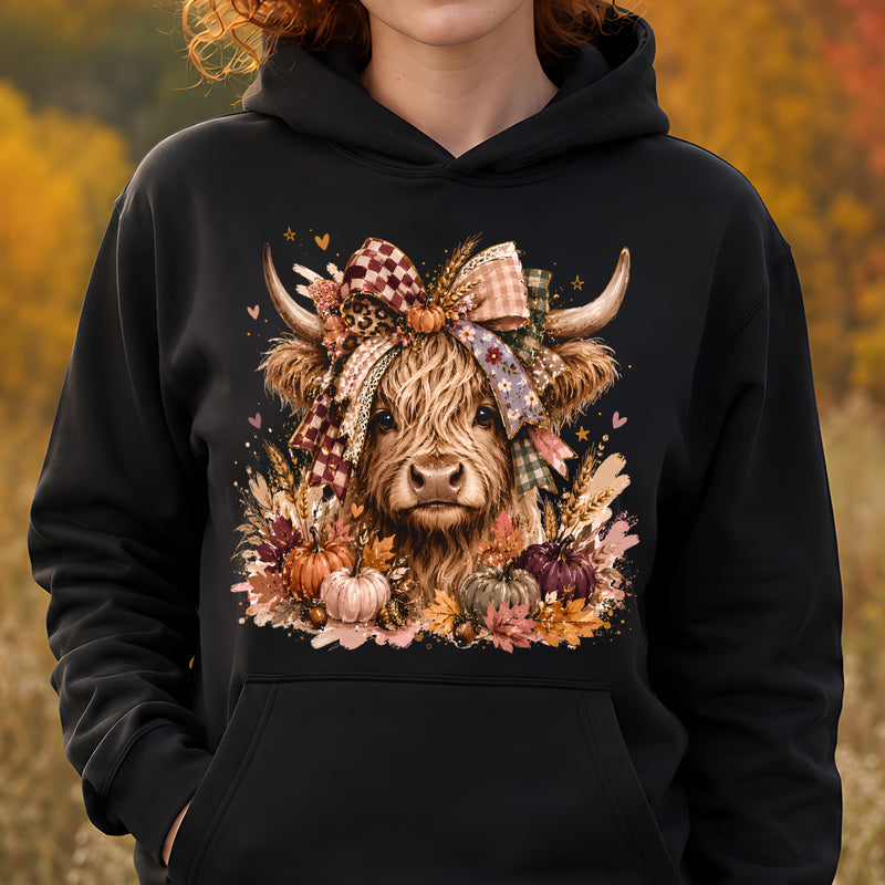 Fall Highland Cow - DTF Transfer