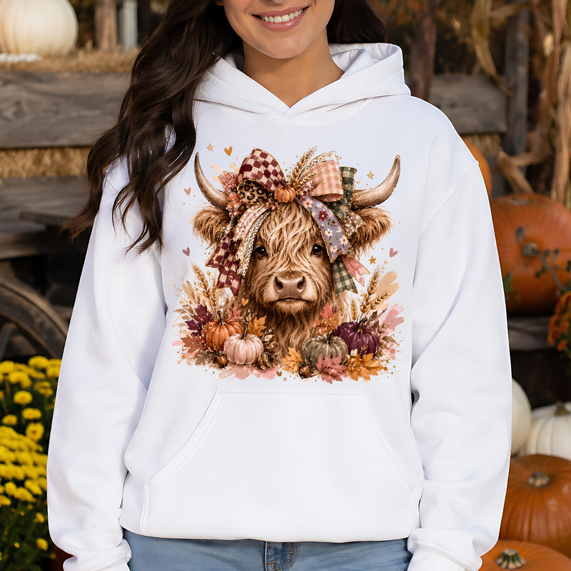 Fall Highland Cow - DTF Transfer