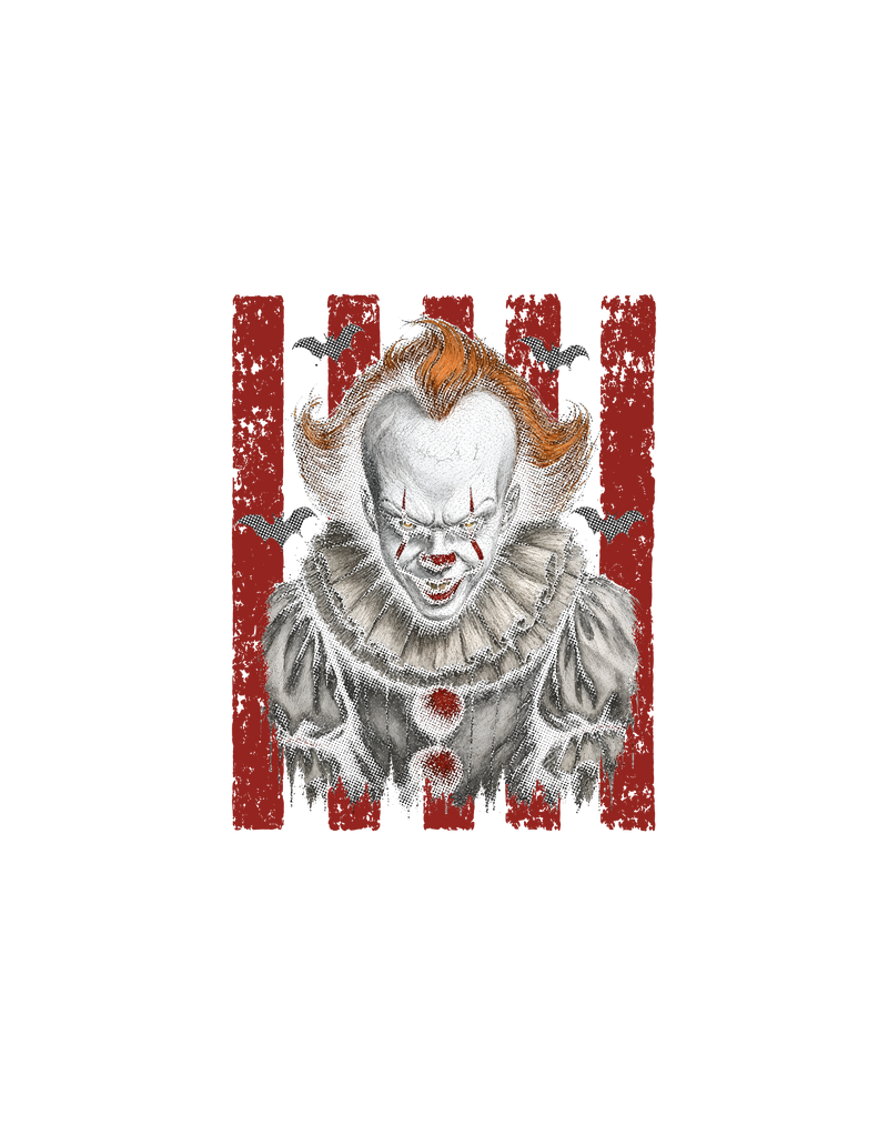 Distressed Red Stripes & Bats DTF Transfer