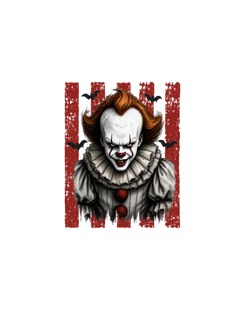 Distressed Red Stripes & Bats DTF Transfer