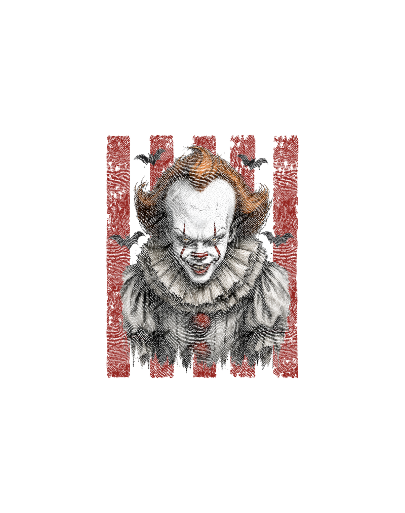 Distressed Red Stripes & Bats DTF Transfer