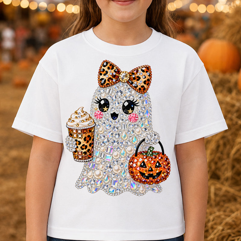 Faux Gemstone Preppy Ghost - DTF Transfer