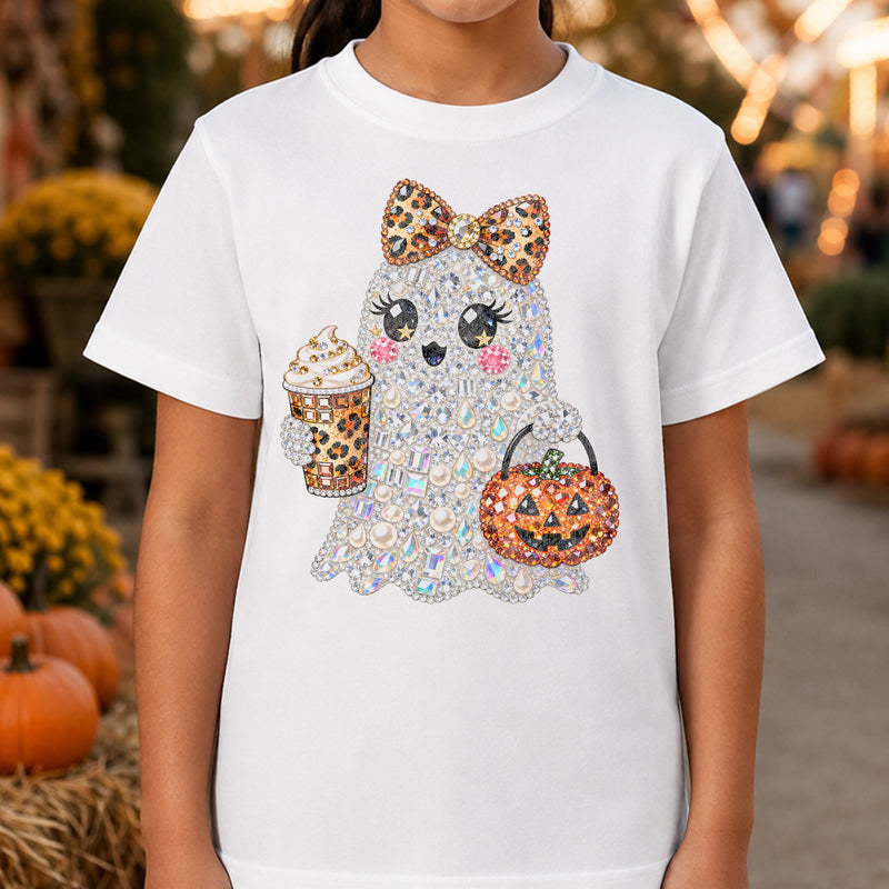 Faux Gemstone Preppy Ghost - DTF Transfer