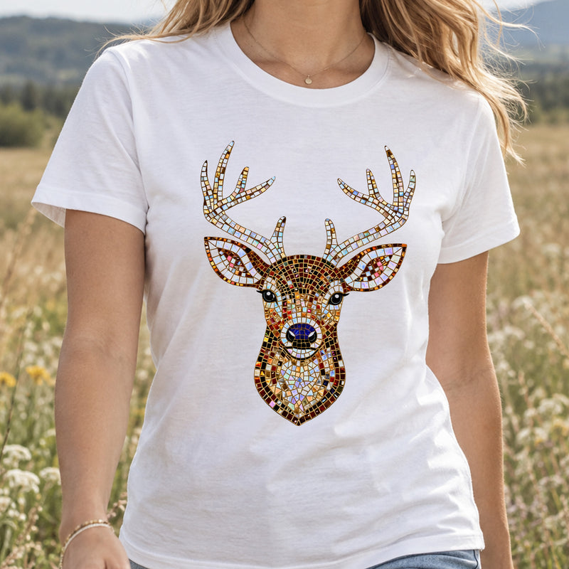 Faux Gemstone Buck Beaded Mosiac - DTF Transfer