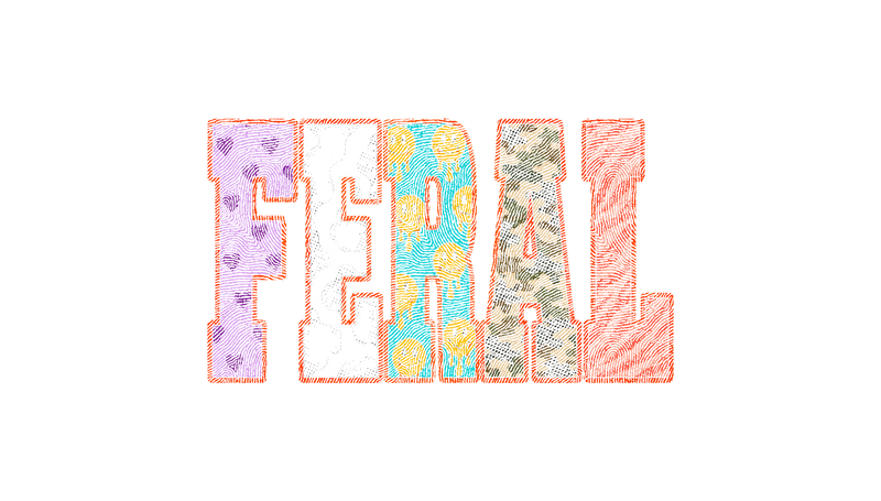 FERAL Mixed-Pattern Varsity - DTF Transfer