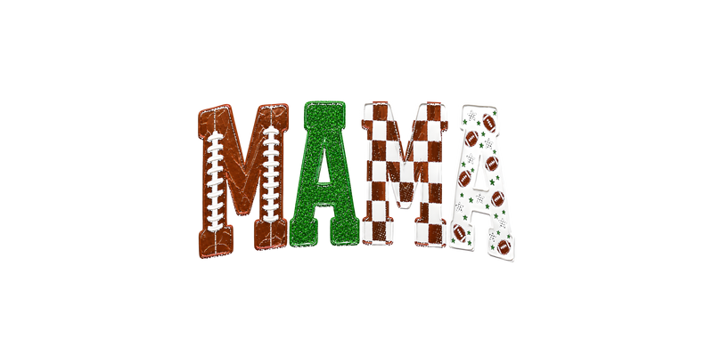 Textured Game Day Varsity Block DTF Transfer