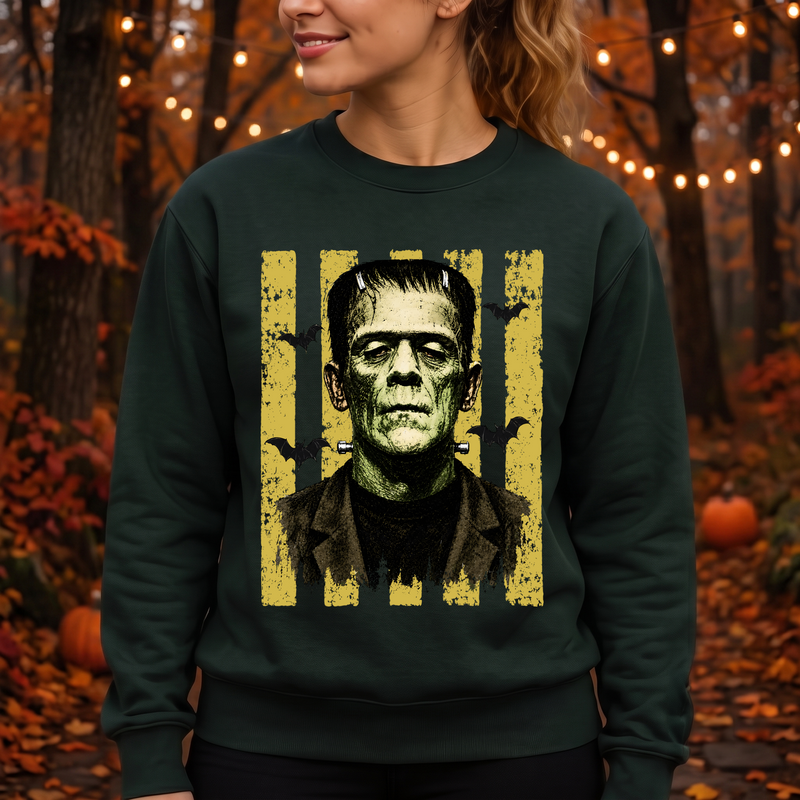 Distressed Mustard Stripes & Bats DTF Transfer