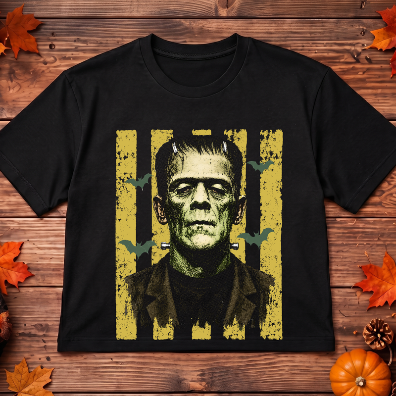 Distressed Mustard Stripes & Bats DTF Transfer