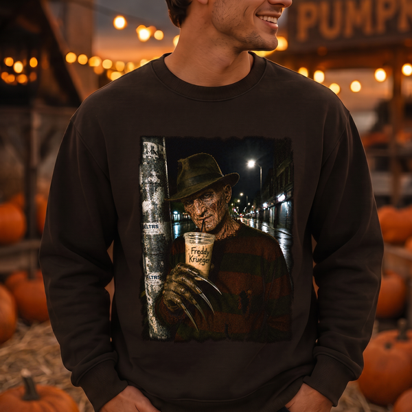 Freddy Krueger Nighttime Sip DTF Transfer