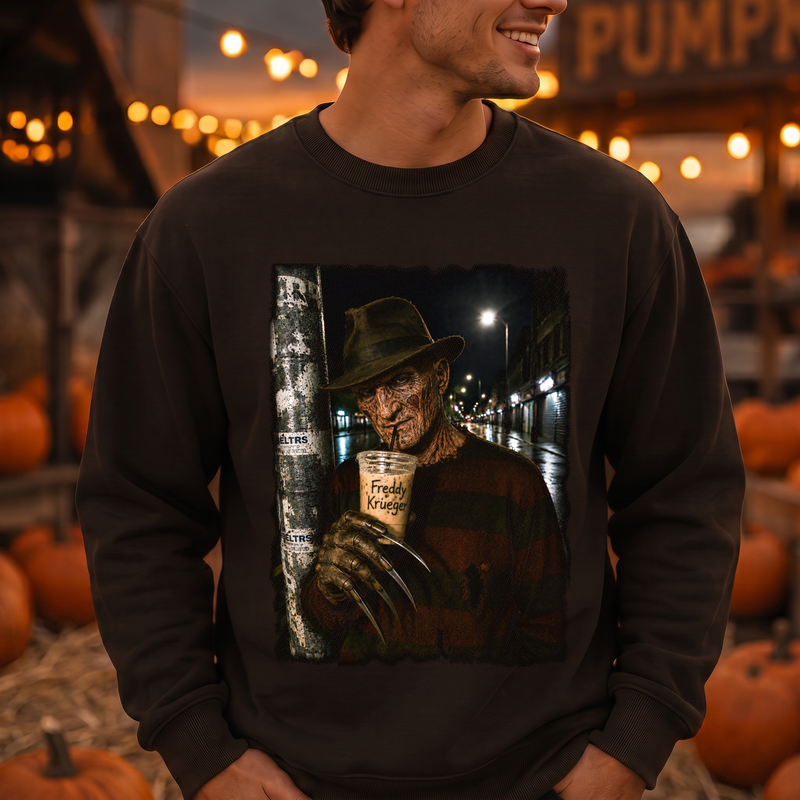 Freddy Krueger Nighttime Sip DTF Transfer