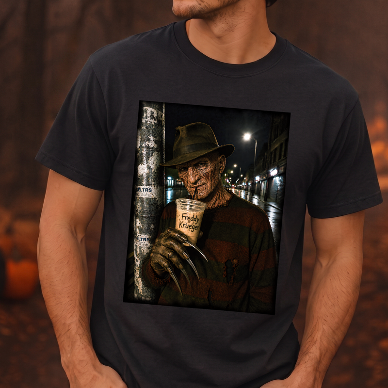 Freddy Krueger Nighttime Sip DTF Transfer