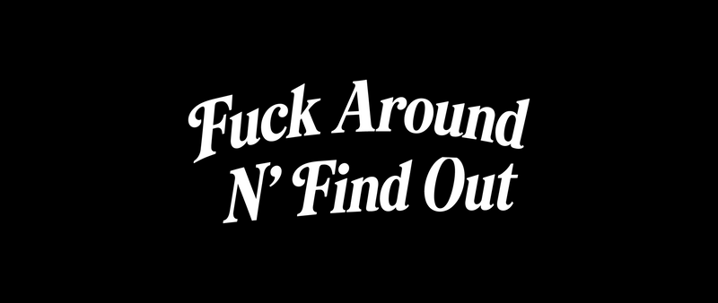 Fuck Around N’ Find Out Retro Serif - DTF Transfer