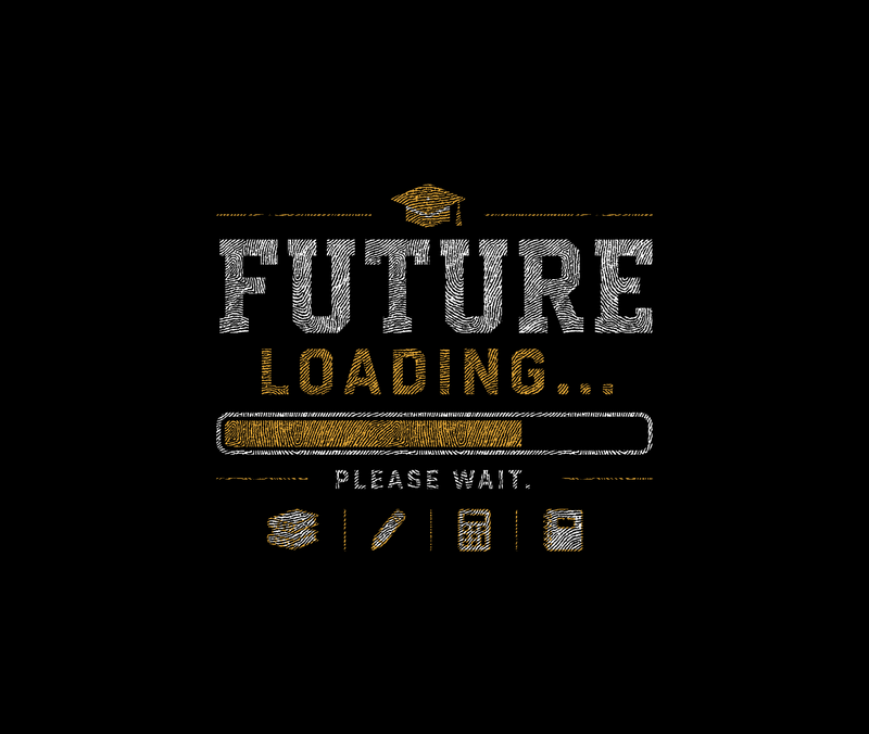 Future Loading Varsity Graduation - DTF Transfer
