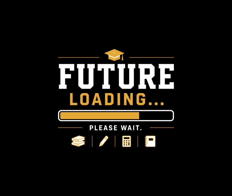 Future Loading Varsity Graduation - DTF Transfer