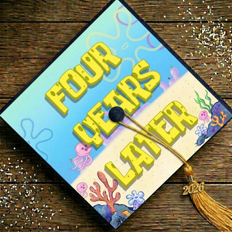 Four Years Later - Cap Topper - DTF Transfer