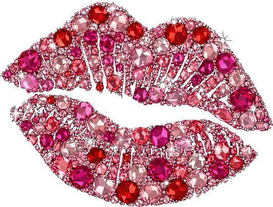 Gem Kiss | Faux-Rhinestone - DTF Transfer