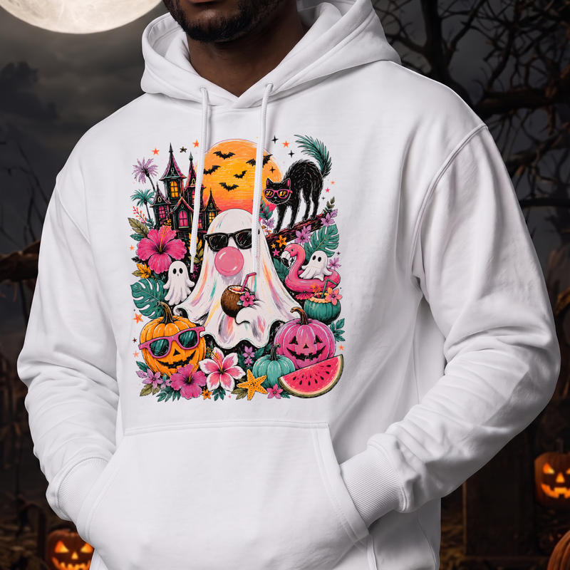 Ghost Summer Vintage Summerween Collage - DTF Transfer